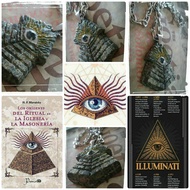 Kalung Liontin Batu Akik Etnik The Ageless Wisdom ILLuminati Piramida Ghotik Vintage Choker Punk Roc