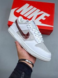 全新🌸Nike Dunk Low 白灰酒紅漆皮勾 舒適休閒鞋