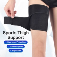 Adjustable Sports Thigh Guard Dual-layer Protection Anti Slip Hamstring Support Various Sports