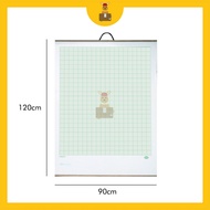 TPE Whiteboard Graph Roll with Hanger Non-Magnetic (60cm x 90cm / 90cm x120cm)