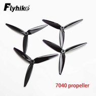 4Pairs Tracker 7X4x3 7040 7Inch 3 /Tri- Propeller Light Grey (Cw+Ccw) Poly Carbonate For 7 D