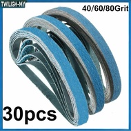 【1.29】 30PCS 1/2 x 18 inch 40/60/80 Grit Zirconia Sanding Sander Belts Polishing Tool