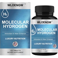 Hydrogen Water Tablets with Magnesium - H2 Molecular Tabs for Drinking Water, Non-GMO, Gluten-Free &