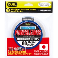 DUEL HARDCORE Fluorocarbon Line 80Lbs. HARDCORE POWERLEADER FC 50m 80Lbs. Natural Clear H3346
