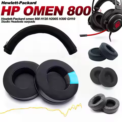 Earphone Pads For HP Omen 800 H120 H200S H300 GH10 Replacement Earpads Headphones Mesh Cloth Memory 
