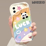 MHKEID Casing Hp Samsung Galaxy A05 A05s Case pola pelangi menyenangkan Softcase sederhana Casing HP untuk anak muda penjual terbaik Kesing