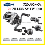 21 DAIWA Fishing reel ZILLION SV TW 1000XHL, 1000HL JDM Baitcasting Reel with 1 Year Warranty