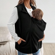 Maternity Casual Solid Color 3-In-1 Zipper Front Pocket Jacket Fall Women Clothes Maternity Y2k Stre