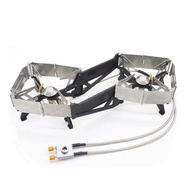 BRS-32 Double Head Stove Foldable for Camping Hiking Picnic Furnace Portable Backpacking Cooker