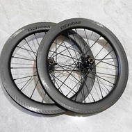 Bike Wheelset 16 Inch 349 Wheels Carbon Fiber 7 speeds RATCHET Ceramic Hubs For Pline Tline ACE C5