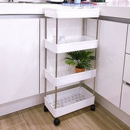 KỆ NHỰA 4 TẦNG MÀU TRẮNG: KỆ ĐỂ ĐỒ ĐA NĂNG 4 TẦNG CÓ BÁNH XE DI CHUYỂN TIỆN LỢI