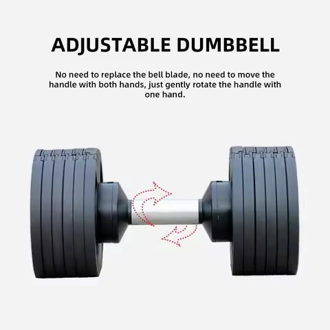Factory Supplied Weight Lifting Fitness Equipment Customized Set of Adjustable Dumbbells