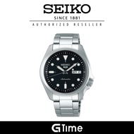 [Official Warranty] Seiko SRPE55K1 Men's Seiko 5 Sport Automatic Black Dial Stainless Steel Strap Watch