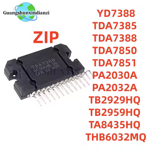 ZIP 5PCS/LOT 100% NEW high-quality TDA7385 TDA7388 YD7388 TDA7850 TDA7851 PA2030A PA2032A TB2929HQ T