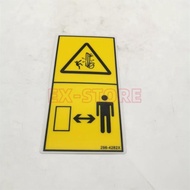 298-4282, FILM WARNING Caterpillar 305.5 306C 307D 312D 315D 314D 319D 318D 319D 320D DWARNING lable