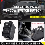For E23 E24 E28 E30 L6 M5 5 Pins For BMW Window Lifter Electric Power Control Button Window Switch 6