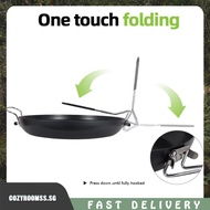 [cozyroomss.sg] Non-Stick Frying Pan Foldable Handle Non Stick Fry Pan Barbecue Camping Cookware