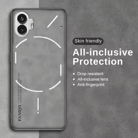 NothingPhone(2) 5G Case Sheepskin Leather Cover For Nothing Phone (2) 5G TPU Bumper Shockproof Coque