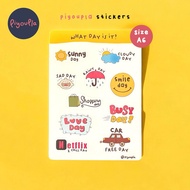 Piyoupla - Sticker journal planner what day is it