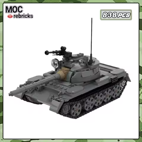 MOC-213982 Soviet Military Series T-55 Main Battle Tanks Building Block Model Tracked Armored Vehicl