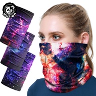 Musion Fancy Sky Print Fashion Female Bandana Sun Protection Topeng Muka Head Scarf UPF Buff Mask Anti Dust Skaf Kepala Neck Gaiter Quick Dry Sports Headband for Outdoor Adventure