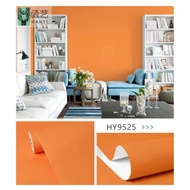 Plain Orange Wall Wallpaper 8m to 9m X 45cm