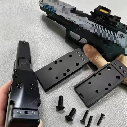 Tactical CNC Metal P320 M17 M18 Rear Sight Mount Plate Base Fit for S G Rnnr S O Universal Red Dot S