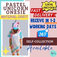 [Ready Instock] Drifit Pastel Unicorn Mythical Animals Costumes Onesies kids adults for Storybook Ch