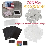 50*50mm 100Pcs Set Square Strong Magnetic Fridge Magnet Badge Machine Consumables  Fridge Magnet But