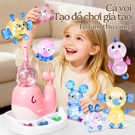 Self-adhesive magic balloon toy, Popo balloon pump, Sticky toy for 6 year old girls, DIY toy.