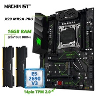 MACHINIST MR9A PRO X99 เมนบอร์ดชุดLGA2011-3 Xeon E5 2690 V3 CPU DDR4 16GB (2*8GB) 2666MHz RAM TPM 2.