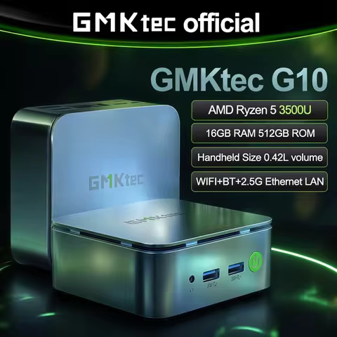 GMKtec NucBox G10 Mini Pc AMD Ryzen™ 5 3500U 2*DDR4 SO-DIMM 16GB/32GB RAM 512GB/1TB ROM Wifi 5 BT 5.