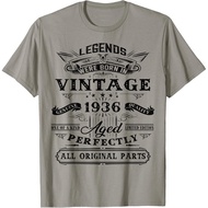 Men's cotton T-shirt 88th Birthday Gift For Legends Born 1936 88 Yrs Old Vintage T-Shirt