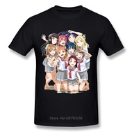 Aqours Love Live Sunshine Cute Anime Cartoon T-Shirt Lovelive Print Comfortable To Wear Casual Round