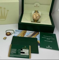 Rolex Yacht-Master 16623 Full Set Half Gold Two Tone with Rare Gold Dial 勞力士遊艇名仕 罕有金面