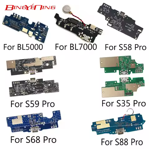 DOOGEE BL7000 S35 Pro S58 Pro USB Board Charging Port Board Module With Mic+Vibrator For S59 Pro S68
