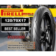 Tyre 2023 Tayar 120/70x17 Pirelli Rosso Sport Y15ZR Y125ZR YSuku LC135 Lagenda 110 115 Honda RS150 W