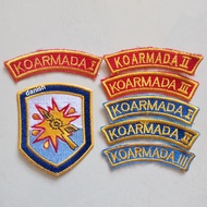 BET EMBROIDERY PDH LOGO SYMBOL OF KOARMADA I,II,III,COARMADA 1,2,3,BET KOARMADA TNI AL embroidery pa