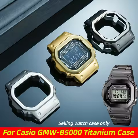 GMW-B5000 Lightweight Titanium Case For Casio G-SHOCK 3459 GMW-B5000 3501 MRG-B5000 Solid Metal watc