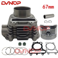 Motorcycle cylinder kit piston and ring for YAMAHA AG200 ZS200-GY LZX200GY-2 LY200 TW200 cylinder