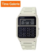 CASIO Vintage White Strap Calculator Men Watch CA-53WF-8B