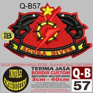 Q-B 57 LOGO SCUBA DIVER EMBROIDERY PATCH - INNOVATION EMBROIDERY TESTIMONI