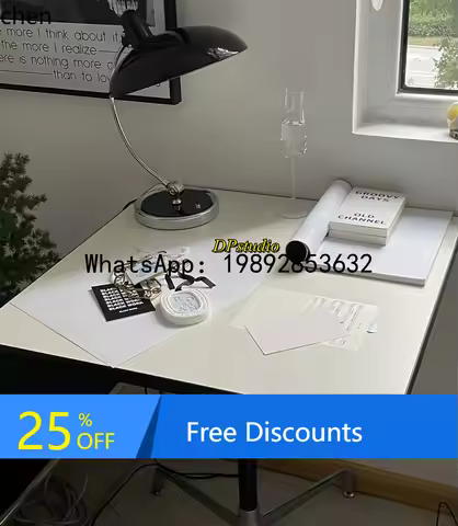 Eames small room dining table simple square black edge desktop office coffee table