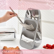 【MAEHWA】NAM Kim Aesthetic Cutlery Storage Container Practical Cutlery Tier Organizer Easy Chopsticks