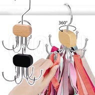 1/2Pcs 6-claw Wooden Hanger - Multifunctional Hook - Wardrobe Rotated Hooks - Household Closet Cloth