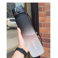 1 ชิ้น แก้วน้ำพลาสติกความจุใหญ่ 650ml, 1000ml ที่มีสีเฉดแบบเกรเดียนท์, แก้วน้ำกีฬากลางแจ้ง, ขวดน้ำดื