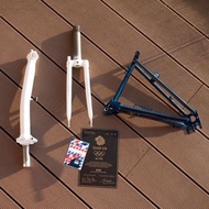 Brompton 小布 特別版Team GB V1 頭叉 頭柱 後三角 證書 全新拆車件