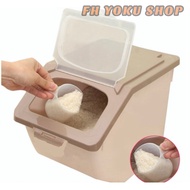 P25 FH YOKU SHOP Rice Storage Box With Wheels -10 kg Kotak Penyimpanan Beras