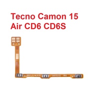 Tecno Camon 15 Air CD6 CD6S Power Button Cord On Off Power Volume & Volume Button Flex Cable