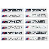 Suitable for BMW New 7 Series M emblem M730I M735I M740I M745I M750I M60I; digital car emblem sticke